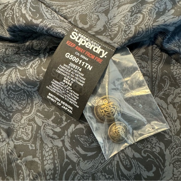 BNWOT Superdry wool peacoat is army green - size xs - Picture 13 of 13